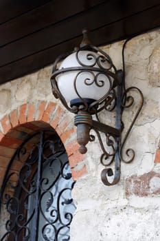 old lantern in Old Nessebar Bulgaria