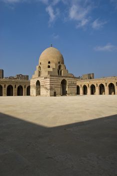 The view of a dome structure with it's courtyard, Sharm el-Sheikh, Egypt