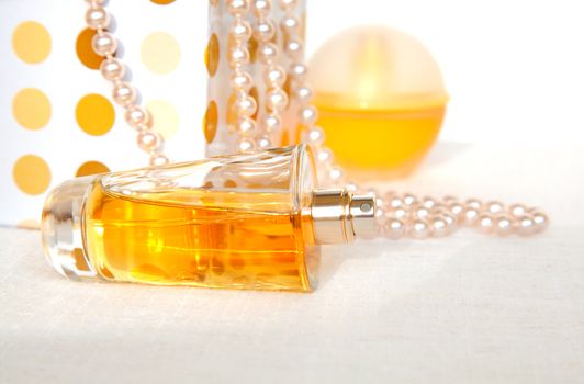 macro shot of bottle perfume
