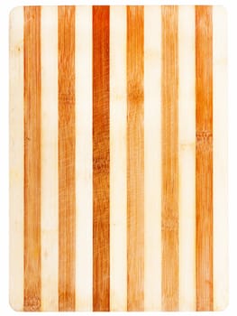 Background bamboo wood with a light frame, isolated