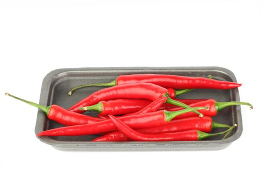 chilli pepper pack isolated on white background
