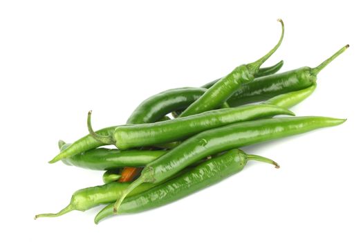 chilli pile isolated on white background