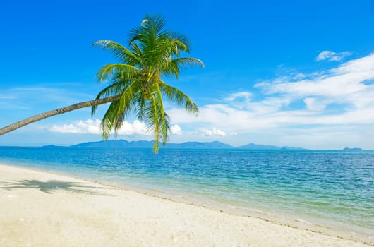 Tropical beach at Thailand - vacation background