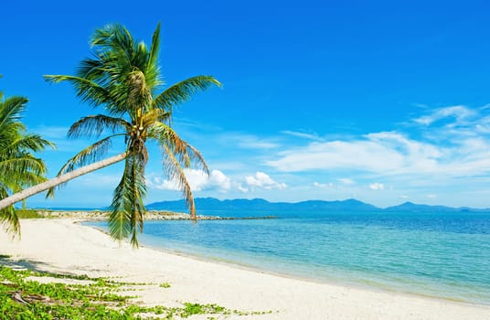 Tropical beach at Thailand - vacation background