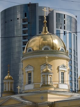 Trinity Cathedral in the city of Yekaterinburg