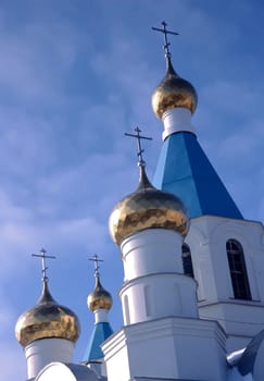 Dome church Rzhdestva Hrista in city Ekaterinburg