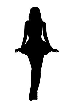 silhouette of a woman