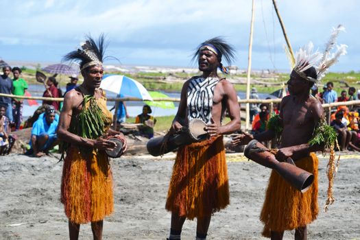 Traditional dance mask festival, Gulf Province, Papua New Guinea