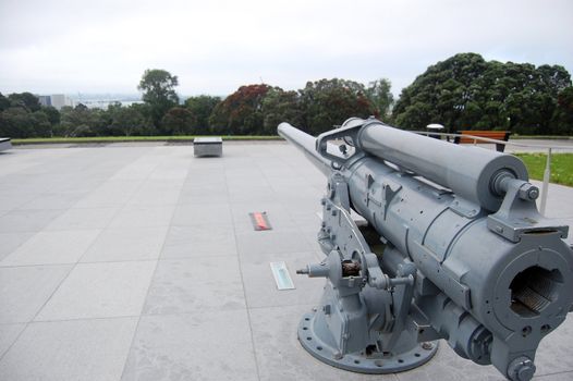 War memorial gun Auckland Domain, New Zealand