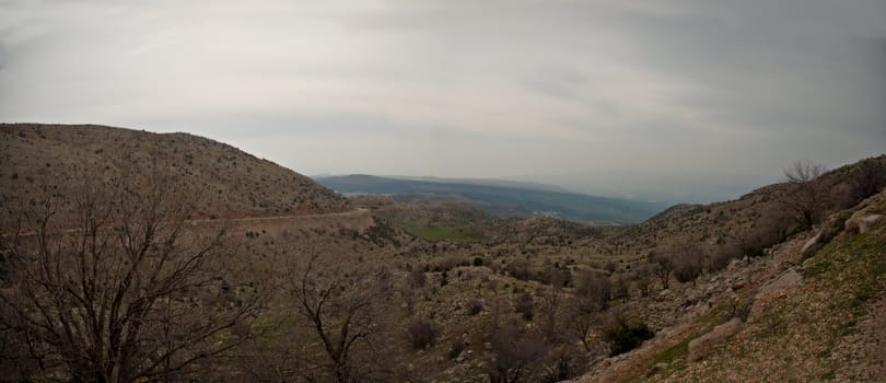 Mount Hermon panorama - northern Israel .