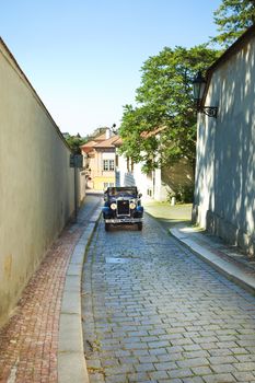 old car on the streets