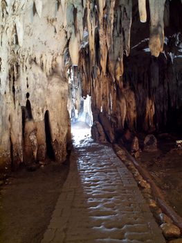 Gateway to underworld in Tham Khao Bin cave, Ratchaburi, Thailand