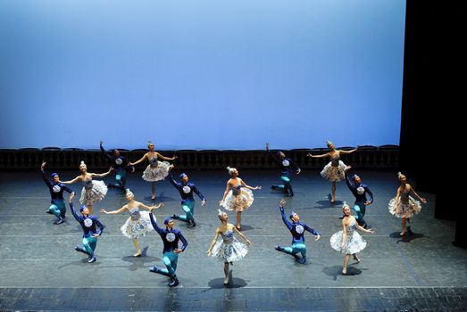 CHENGDU - JAN 5: The national ballet of china perform on stage at Jincheng theater.Jan 5, 2012 in Chengdu, China.
