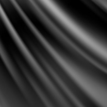 Black abstract satin curtain background