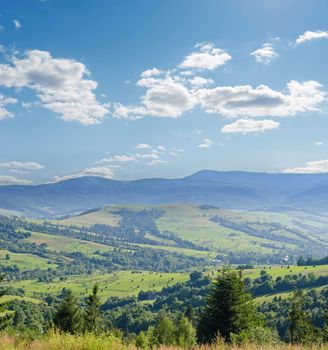 Carpathian mountains in summer, Ukraine