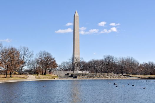 Washington Monument in the Winter