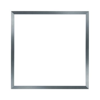 simple silver metal frame on the white background