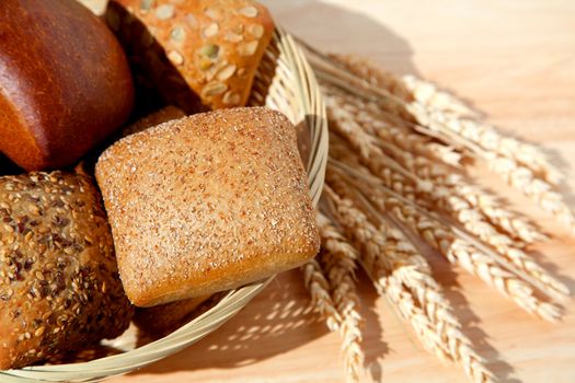 Bread in basket 