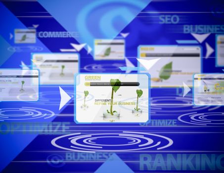 Conceptual business background about internet rankings