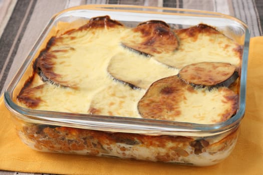baked vegetables with cheese