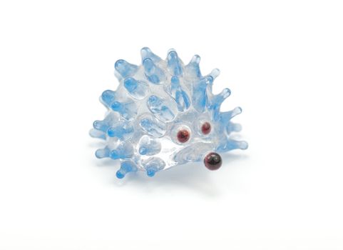 Glass toy souvenir hedgehog
