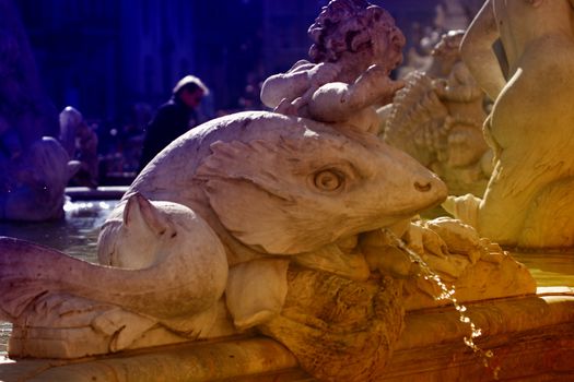 Rome, fountain of four rivers, Architecture, Art, Attraction, Capital, City, Culture, Europe, Famous, Fountain, Historic, History, Italian, Italy, Landmark, Marble, Monument, Obelisk, Sculpture, Square, Statue, Street, Tourism, Tourist, Travel,