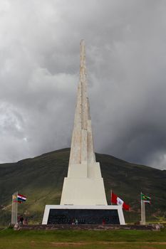 Obelisk standing 44 meters tall, celebrating the victorious battle of Ayacucho of 1824, where Peru gained its independence from Spain
