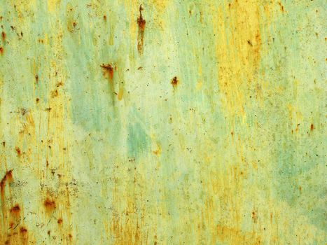 Green rusty metal texture pattern.