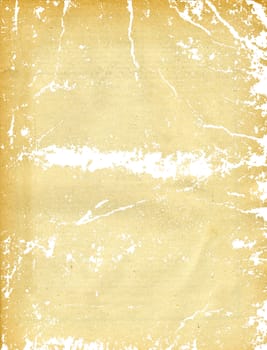 sheet of the old paper with rift