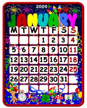 funny calendar january 2009