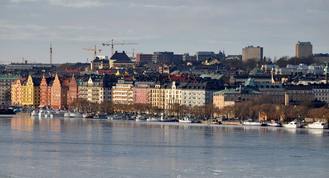 View over Norr mälarstrand in Stockholm.