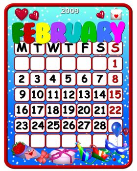 funny calendar february 2009