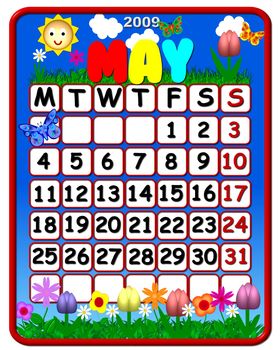 funny calendar may 2009