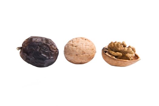 Different stage evolution of  walnuts