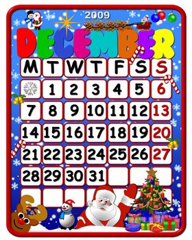 funny calendar december 2009