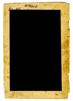 decorative frame from old paper