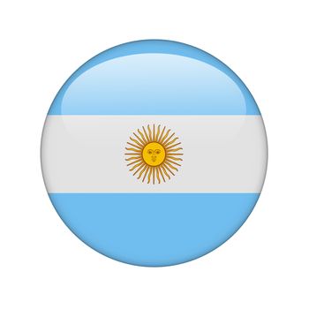 The Argentine flag in the form of a glossy icon.