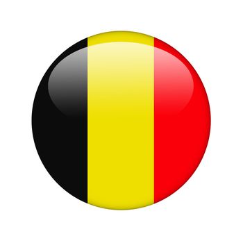 The Belgian flag in the form of a glossy icon.