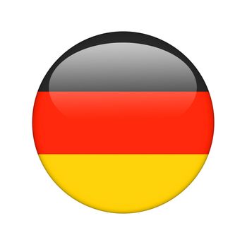 The German flag in the form of a glossy icon.