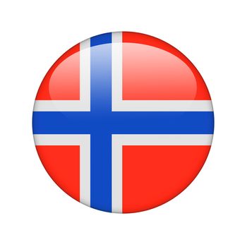 The Norwegian flag in the form of a glossy icon.