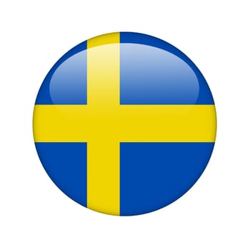 The Swedish flag in the form of a glossy icon.