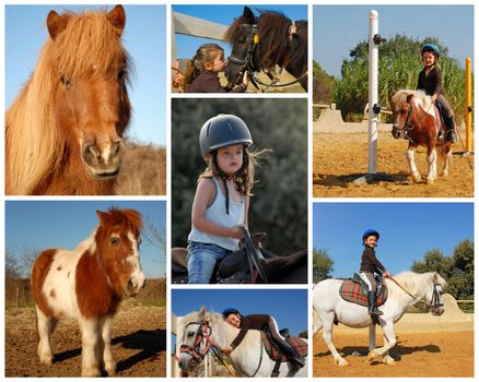 little girl and her best friend shetland pony