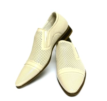 Man's shoes  on white background