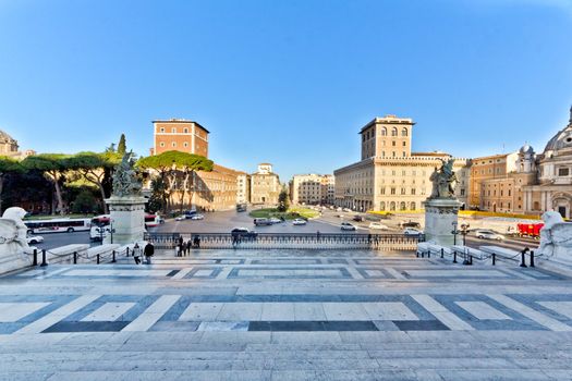 The Monument to Vittorio Emanuele II in Rome, Italy