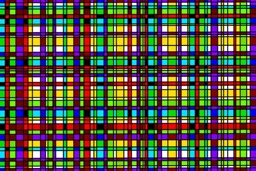 Seamless plaid pattern, abstract colorful grid background