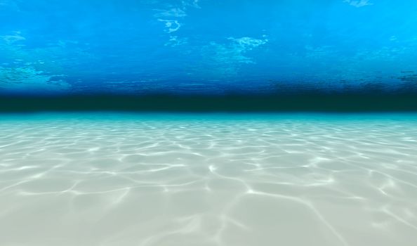 underwater walk on the sea floor