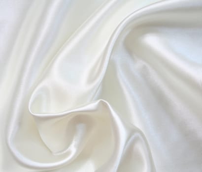 Smooth elegant white silk can use as background

