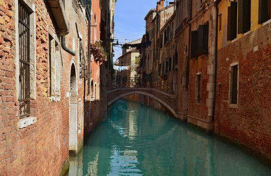 Beautiful water street - Grand Canal in Venice, Italy