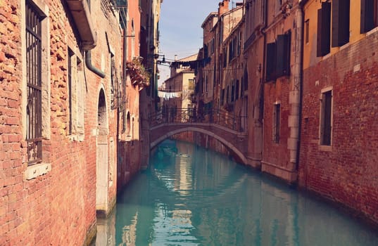 Beautiful water street - Grand Canal in Venice, Italy