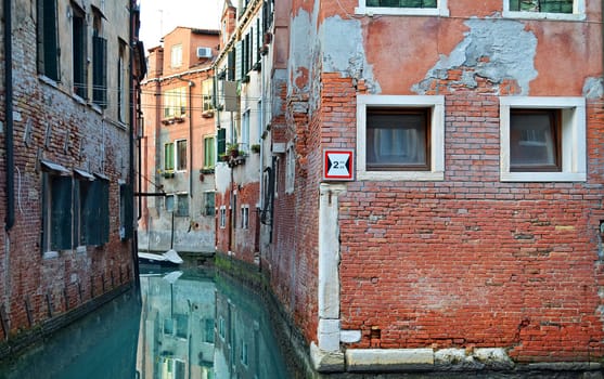 Beautiful water street - Grand Canal in Venice, Italy